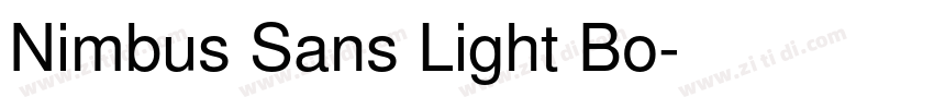 Nimbus Sans Light Bo字体转换